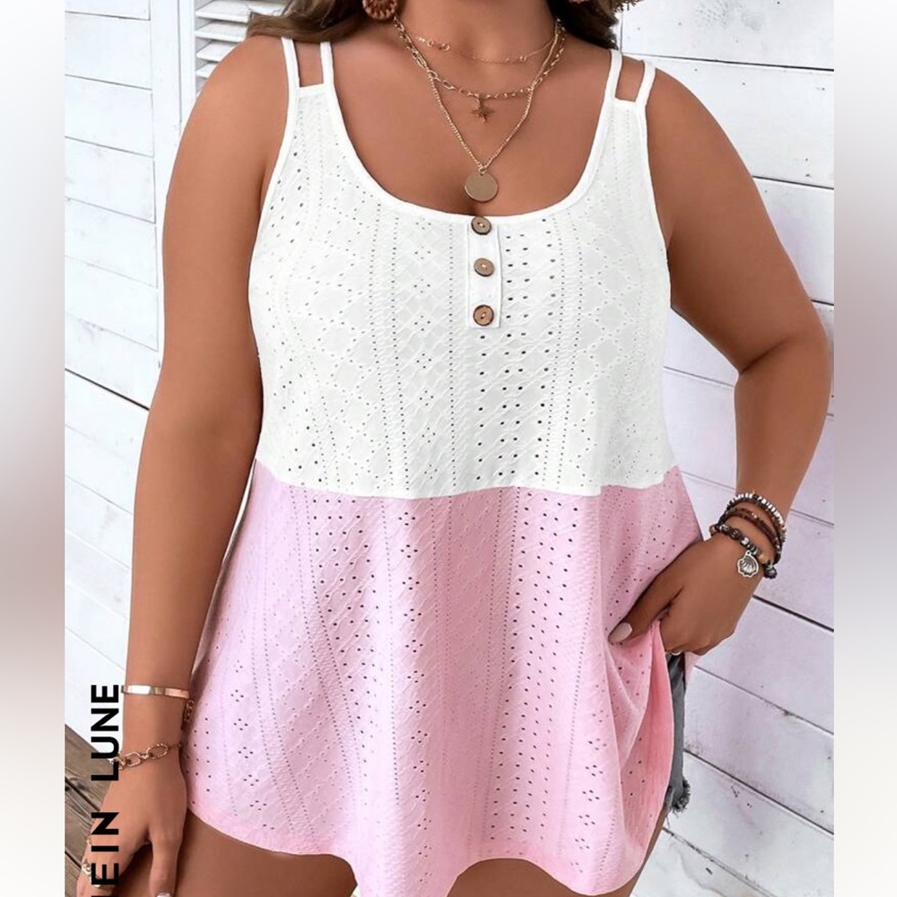 Eyelet tank top